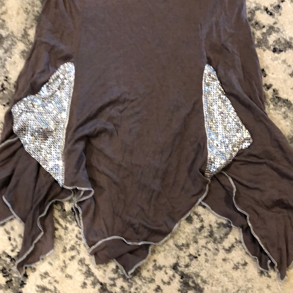 Strapless Tunic Top With Mesh Insert - image 5